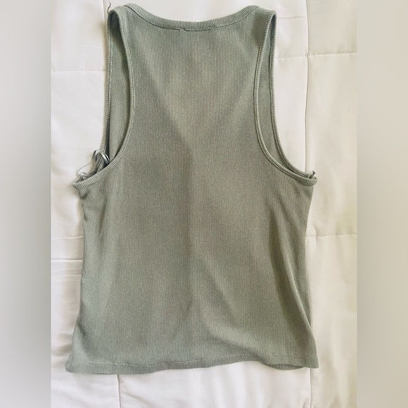 Zara Knit Button Down Casual Lightweight Slim Fit Vest Tank - Picture 3 of 9